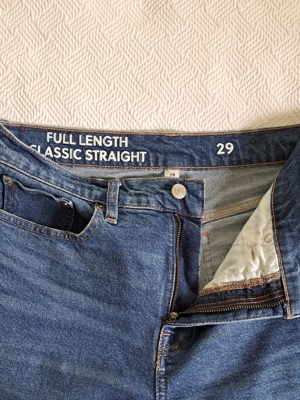 J.Crew Womens Full Length Classic Straight Medium‎ Stretch Wash Jeans S-29